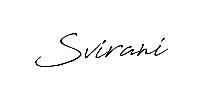 How to make Svirani signature? Antro_Vectra_Bolder is a professional autograph style. Create handwritten signature for Svirani name. Svirani signature style 7 images and pictures png