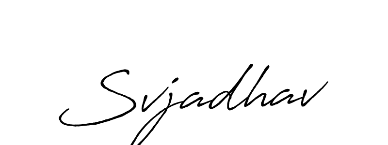 It looks lik you need a new signature style for name Svjadhav. Design unique handwritten (Antro_Vectra_Bolder) signature with our free signature maker in just a few clicks. Svjadhav signature style 7 images and pictures png