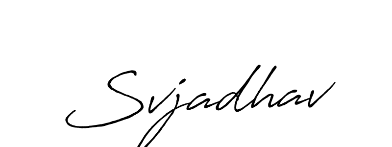 It looks lik you need a new signature style for name Svjadhav. Design unique handwritten (Antro_Vectra_Bolder) signature with our free signature maker in just a few clicks. Svjadhav signature style 7 images and pictures png