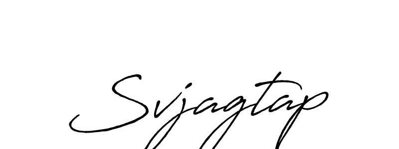 Make a beautiful signature design for name Svjagtap. With this signature (Antro_Vectra_Bolder) style, you can create a handwritten signature for free. Svjagtap signature style 7 images and pictures png