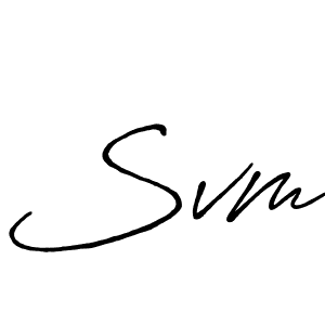 Similarly Antro_Vectra_Bolder is the best handwritten signature design. Signature creator online .You can use it as an online autograph creator for name Svm. Svm signature style 7 images and pictures png