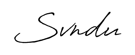 Design your own signature with our free online signature maker. With this signature software, you can create a handwritten (Antro_Vectra_Bolder) signature for name Svndu. Svndu signature style 7 images and pictures png