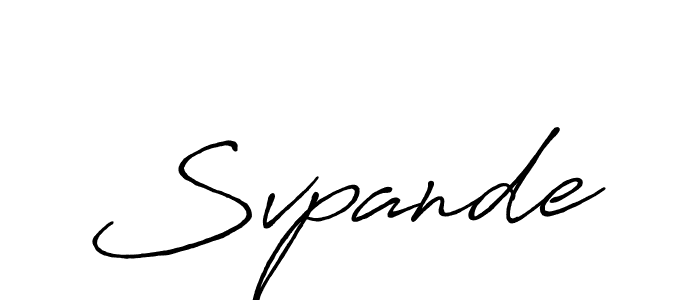 How to make Svpande signature? Antro_Vectra_Bolder is a professional autograph style. Create handwritten signature for Svpande name. Svpande signature style 7 images and pictures png