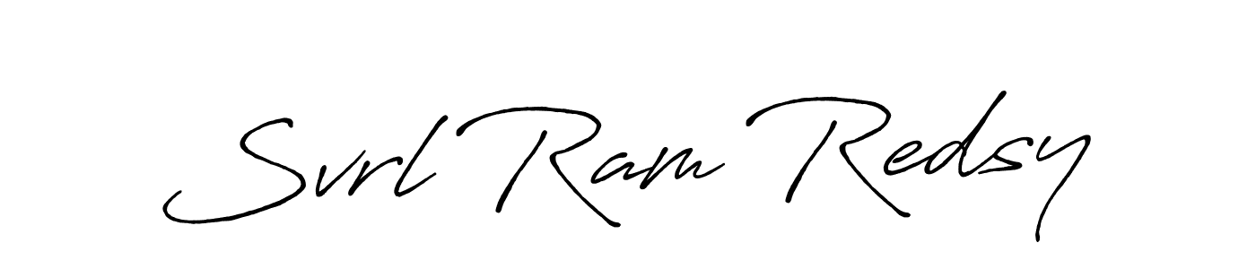 Svrl Ram Redsy stylish signature style. Best Handwritten Sign (Antro_Vectra_Bolder) for my name. Handwritten Signature Collection Ideas for my name Svrl Ram Redsy. Svrl Ram Redsy signature style 7 images and pictures png