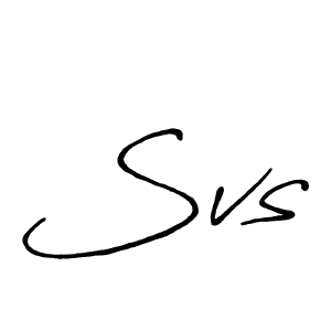 You should practise on your own different ways (Antro_Vectra_Bolder) to write your name (Svs) in signature. don't let someone else do it for you. Svs signature style 7 images and pictures png