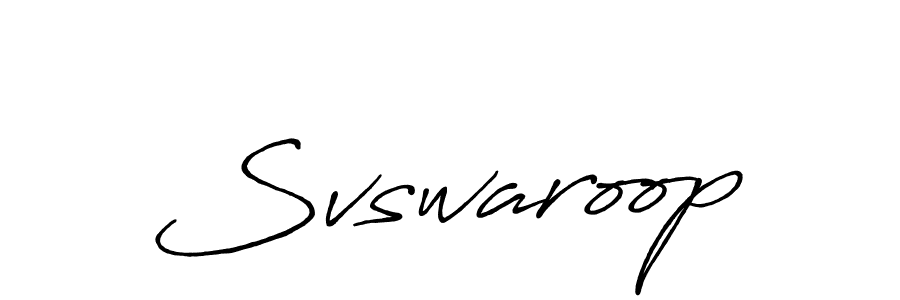 How to make Svswaroop signature? Antro_Vectra_Bolder is a professional autograph style. Create handwritten signature for Svswaroop name. Svswaroop signature style 7 images and pictures png