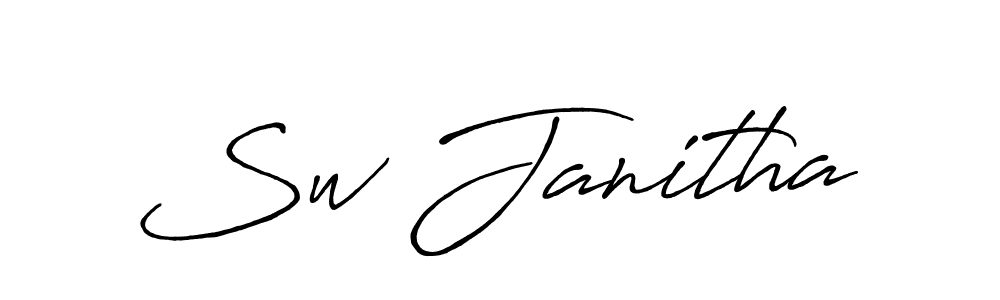 The best way (Antro_Vectra_Bolder) to make a short signature is to pick only two or three words in your name. The name Sw Janitha include a total of six letters. For converting this name. Sw Janitha signature style 7 images and pictures png