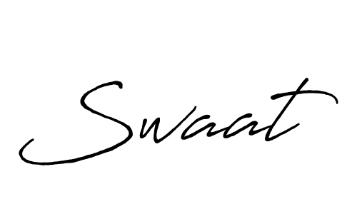 Create a beautiful signature design for name Swaat. With this signature (Antro_Vectra_Bolder) fonts, you can make a handwritten signature for free. Swaat signature style 7 images and pictures png