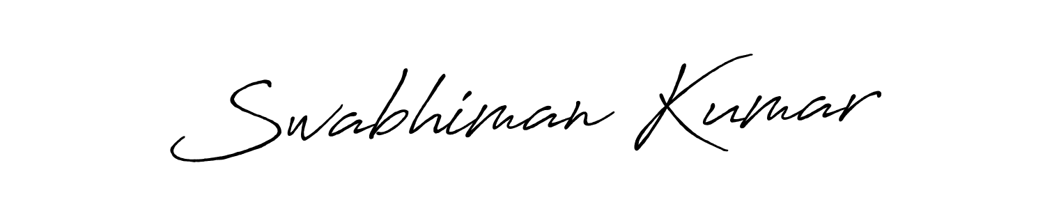 The best way (Antro_Vectra_Bolder) to make a short signature is to pick only two or three words in your name. The name Swabhiman Kumar include a total of six letters. For converting this name. Swabhiman Kumar signature style 7 images and pictures png