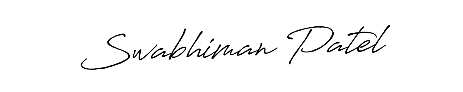 Make a short Swabhiman Patel signature style. Manage your documents anywhere anytime using Antro_Vectra_Bolder. Create and add eSignatures, submit forms, share and send files easily. Swabhiman Patel signature style 7 images and pictures png