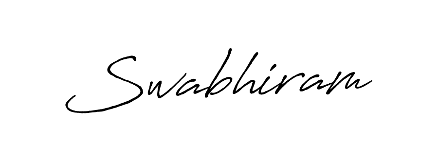 Also we have Swabhiram name is the best signature style. Create professional handwritten signature collection using Antro_Vectra_Bolder autograph style. Swabhiram signature style 7 images and pictures png