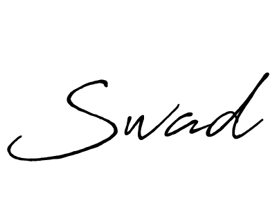 Design your own signature with our free online signature maker. With this signature software, you can create a handwritten (Antro_Vectra_Bolder) signature for name Swad. Swad signature style 7 images and pictures png