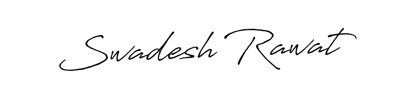 Antro_Vectra_Bolder is a professional signature style that is perfect for those who want to add a touch of class to their signature. It is also a great choice for those who want to make their signature more unique. Get Swadesh Rawat name to fancy signature for free. Swadesh Rawat signature style 7 images and pictures png