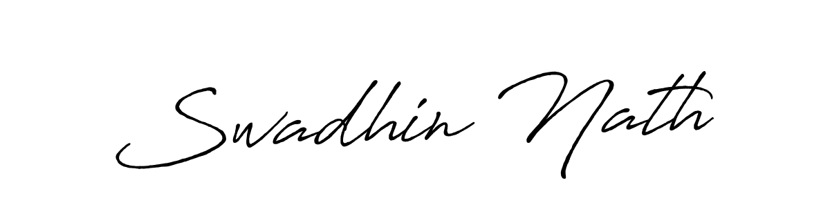 Swadhin Nath stylish signature style. Best Handwritten Sign (Antro_Vectra_Bolder) for my name. Handwritten Signature Collection Ideas for my name Swadhin Nath. Swadhin Nath signature style 7 images and pictures png