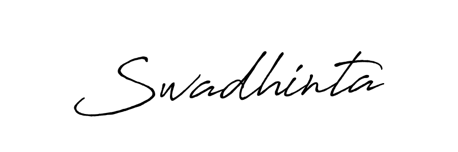 Make a beautiful signature design for name Swadhinta. Use this online signature maker to create a handwritten signature for free. Swadhinta signature style 7 images and pictures png