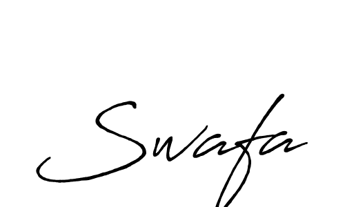 Swafa stylish signature style. Best Handwritten Sign (Antro_Vectra_Bolder) for my name. Handwritten Signature Collection Ideas for my name Swafa. Swafa signature style 7 images and pictures png