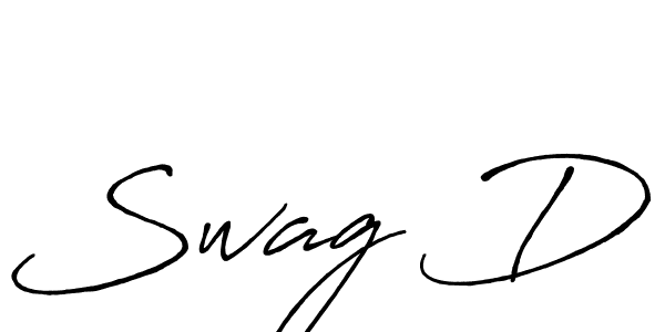 Make a beautiful signature design for name Swag D. With this signature (Antro_Vectra_Bolder) style, you can create a handwritten signature for free. Swag D signature style 7 images and pictures png