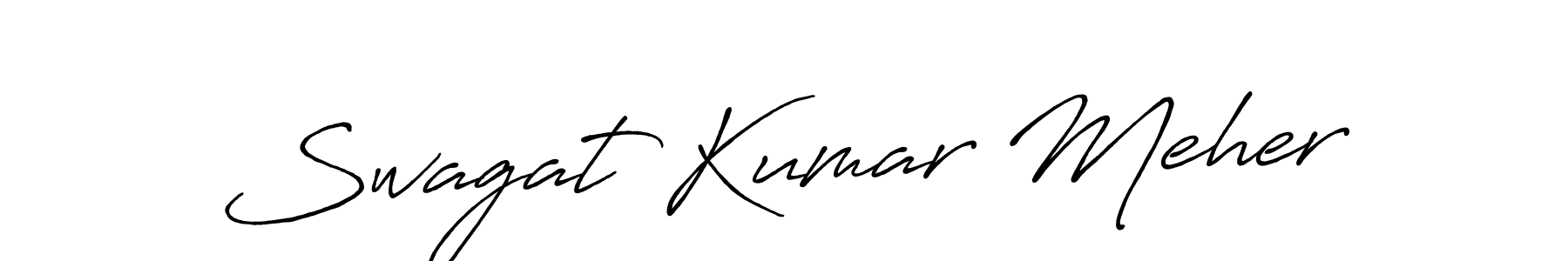 It looks lik you need a new signature style for name Swagat Kumar Meher. Design unique handwritten (Antro_Vectra_Bolder) signature with our free signature maker in just a few clicks. Swagat Kumar Meher signature style 7 images and pictures png
