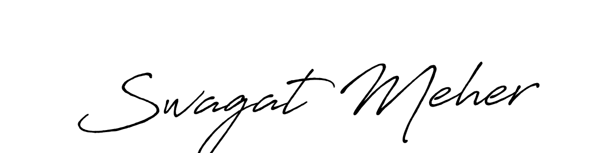 This is the best signature style for the Swagat Meher name. Also you like these signature font (Antro_Vectra_Bolder). Mix name signature. Swagat Meher signature style 7 images and pictures png