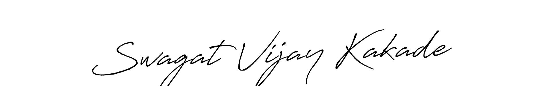 Use a signature maker to create a handwritten signature online. With this signature software, you can design (Antro_Vectra_Bolder) your own signature for name Swagat Vijay Kakade. Swagat Vijay Kakade signature style 7 images and pictures png