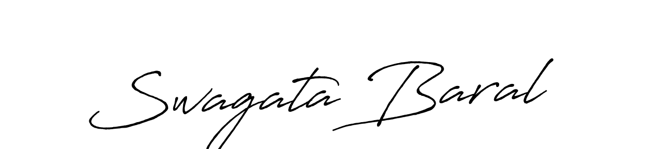 How to make Swagata Baral signature? Antro_Vectra_Bolder is a professional autograph style. Create handwritten signature for Swagata Baral name. Swagata Baral signature style 7 images and pictures png