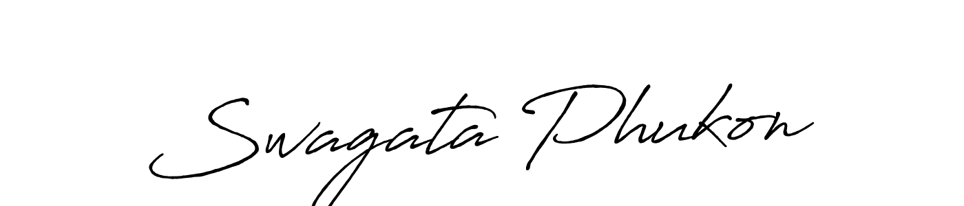 The best way (Antro_Vectra_Bolder) to make a short signature is to pick only two or three words in your name. The name Swagata Phukon include a total of six letters. For converting this name. Swagata Phukon signature style 7 images and pictures png