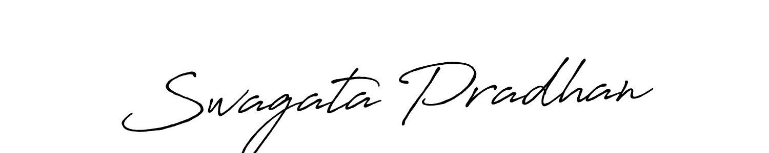 Antro_Vectra_Bolder is a professional signature style that is perfect for those who want to add a touch of class to their signature. It is also a great choice for those who want to make their signature more unique. Get Swagata Pradhan name to fancy signature for free. Swagata Pradhan signature style 7 images and pictures png