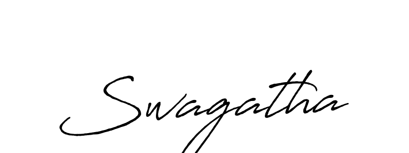 Design your own signature with our free online signature maker. With this signature software, you can create a handwritten (Antro_Vectra_Bolder) signature for name Swagatha. Swagatha signature style 7 images and pictures png