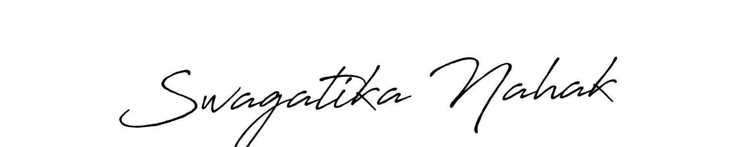 Antro_Vectra_Bolder is a professional signature style that is perfect for those who want to add a touch of class to their signature. It is also a great choice for those who want to make their signature more unique. Get Swagatika Nahak name to fancy signature for free. Swagatika Nahak signature style 7 images and pictures png