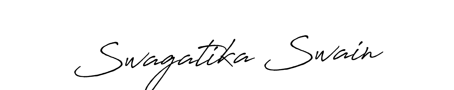 The best way (Antro_Vectra_Bolder) to make a short signature is to pick only two or three words in your name. The name Swagatika Swain include a total of six letters. For converting this name. Swagatika Swain signature style 7 images and pictures png