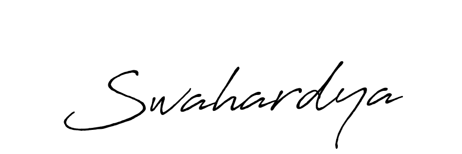 if you are searching for the best signature style for your name Swahardya. so please give up your signature search. here we have designed multiple signature styles  using Antro_Vectra_Bolder. Swahardya signature style 7 images and pictures png