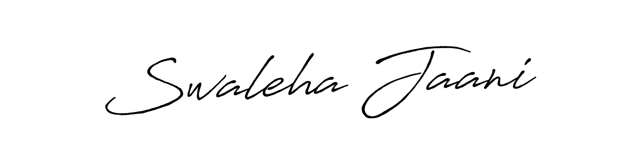 Also You can easily find your signature by using the search form. We will create Swaleha Jaani name handwritten signature images for you free of cost using Antro_Vectra_Bolder sign style. Swaleha Jaani signature style 7 images and pictures png