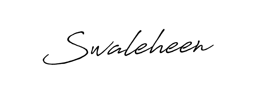 Create a beautiful signature design for name Swaleheen. With this signature (Antro_Vectra_Bolder) fonts, you can make a handwritten signature for free. Swaleheen signature style 7 images and pictures png