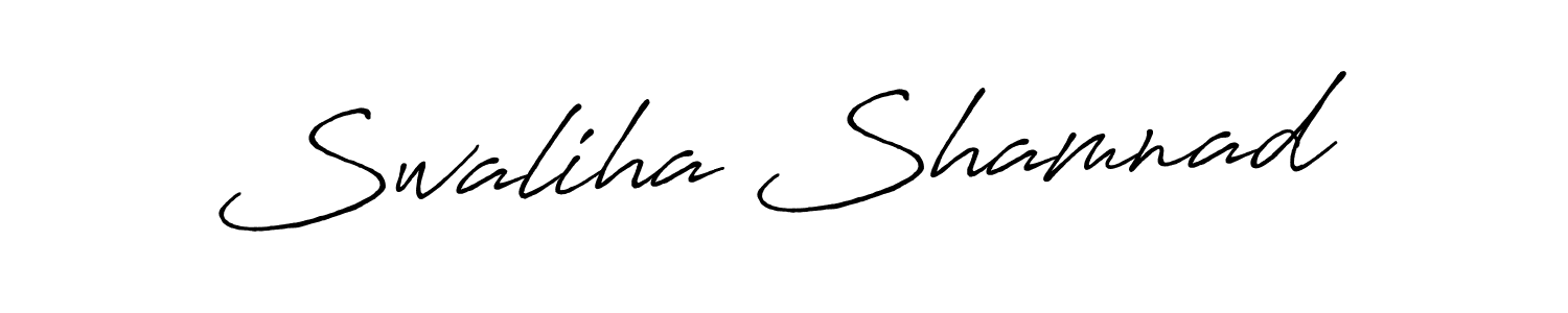 You can use this online signature creator to create a handwritten signature for the name Swaliha Shamnad. This is the best online autograph maker. Swaliha Shamnad signature style 7 images and pictures png