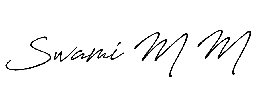 This is the best signature style for the Swami M M name. Also you like these signature font (Antro_Vectra_Bolder). Mix name signature. Swami M M signature style 7 images and pictures png