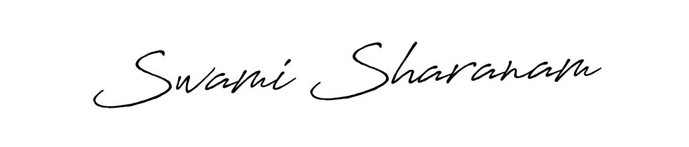 Use a signature maker to create a handwritten signature online. With this signature software, you can design (Antro_Vectra_Bolder) your own signature for name Swami Sharanam. Swami Sharanam signature style 7 images and pictures png
