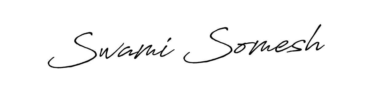 It looks lik you need a new signature style for name Swami Somesh. Design unique handwritten (Antro_Vectra_Bolder) signature with our free signature maker in just a few clicks. Swami Somesh signature style 7 images and pictures png