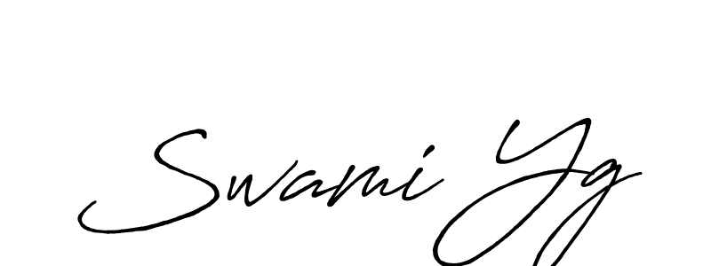 Design your own signature with our free online signature maker. With this signature software, you can create a handwritten (Antro_Vectra_Bolder) signature for name Swami Yg. Swami Yg signature style 7 images and pictures png