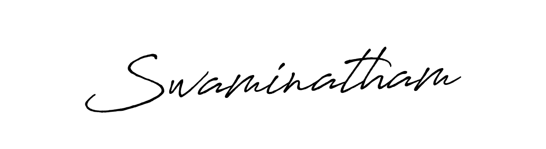 Swaminatham stylish signature style. Best Handwritten Sign (Antro_Vectra_Bolder) for my name. Handwritten Signature Collection Ideas for my name Swaminatham. Swaminatham signature style 7 images and pictures png