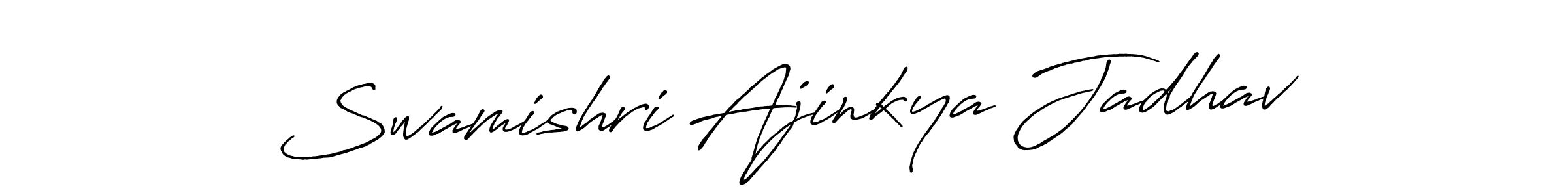 Also we have Swamishri Ajinkya Jadhav name is the best signature style. Create professional handwritten signature collection using Antro_Vectra_Bolder autograph style. Swamishri Ajinkya Jadhav signature style 7 images and pictures png