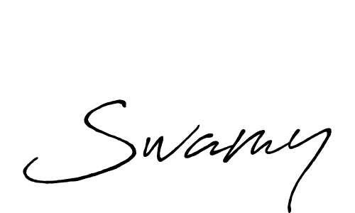 Make a beautiful signature design for name Swamy. With this signature (Antro_Vectra_Bolder) style, you can create a handwritten signature for free. Swamy signature style 7 images and pictures png