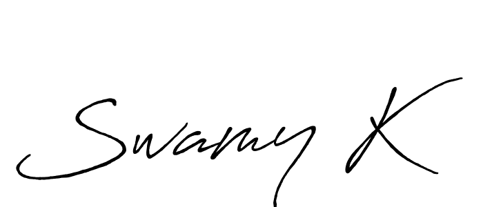 How to make Swamy K signature? Antro_Vectra_Bolder is a professional autograph style. Create handwritten signature for Swamy K name. Swamy K signature style 7 images and pictures png