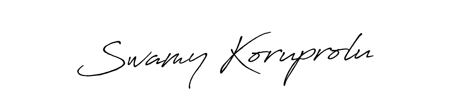 You can use this online signature creator to create a handwritten signature for the name Swamy Koruprolu. This is the best online autograph maker. Swamy Koruprolu signature style 7 images and pictures png
