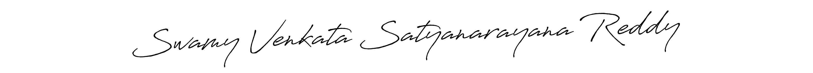 How to make Swamy Venkata Satyanarayana Reddy name signature. Use Antro_Vectra_Bolder style for creating short signs online. This is the latest handwritten sign. Swamy Venkata Satyanarayana Reddy signature style 7 images and pictures png