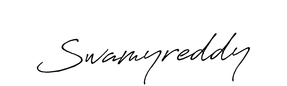 Create a beautiful signature design for name Swamyreddy. With this signature (Antro_Vectra_Bolder) fonts, you can make a handwritten signature for free. Swamyreddy signature style 7 images and pictures png