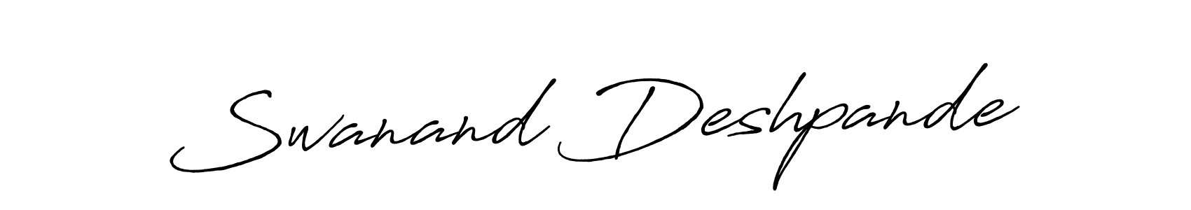 Use a signature maker to create a handwritten signature online. With this signature software, you can design (Antro_Vectra_Bolder) your own signature for name Swanand Deshpande. Swanand Deshpande signature style 7 images and pictures png