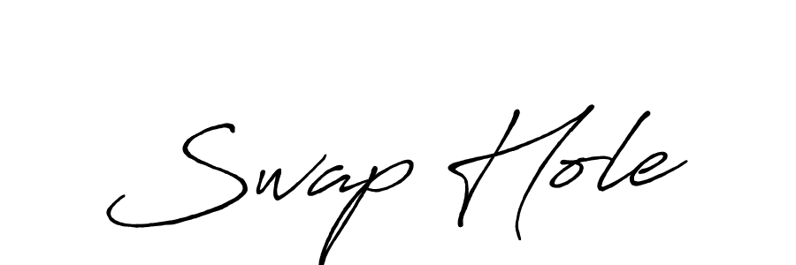 Make a beautiful signature design for name Swap Hole. With this signature (Antro_Vectra_Bolder) style, you can create a handwritten signature for free. Swap Hole signature style 7 images and pictures png