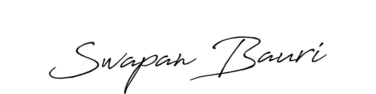 Use a signature maker to create a handwritten signature online. With this signature software, you can design (Antro_Vectra_Bolder) your own signature for name Swapan Bauri. Swapan Bauri signature style 7 images and pictures png