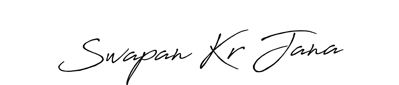 How to make Swapan Kr Jana name signature. Use Antro_Vectra_Bolder style for creating short signs online. This is the latest handwritten sign. Swapan Kr Jana signature style 7 images and pictures png