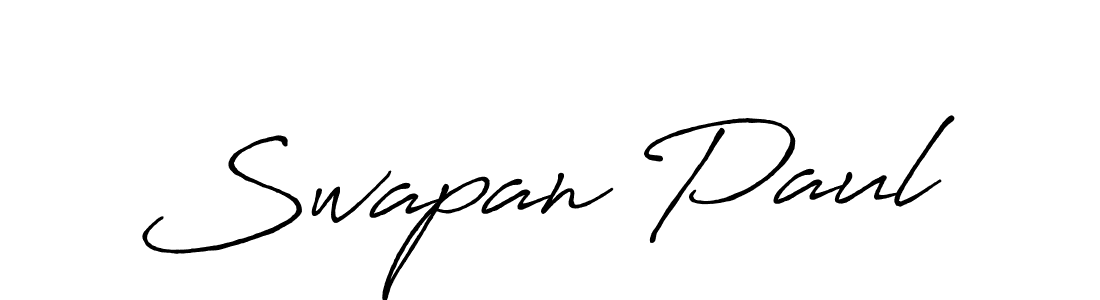 Make a beautiful signature design for name Swapan Paul. With this signature (Antro_Vectra_Bolder) style, you can create a handwritten signature for free. Swapan Paul signature style 7 images and pictures png